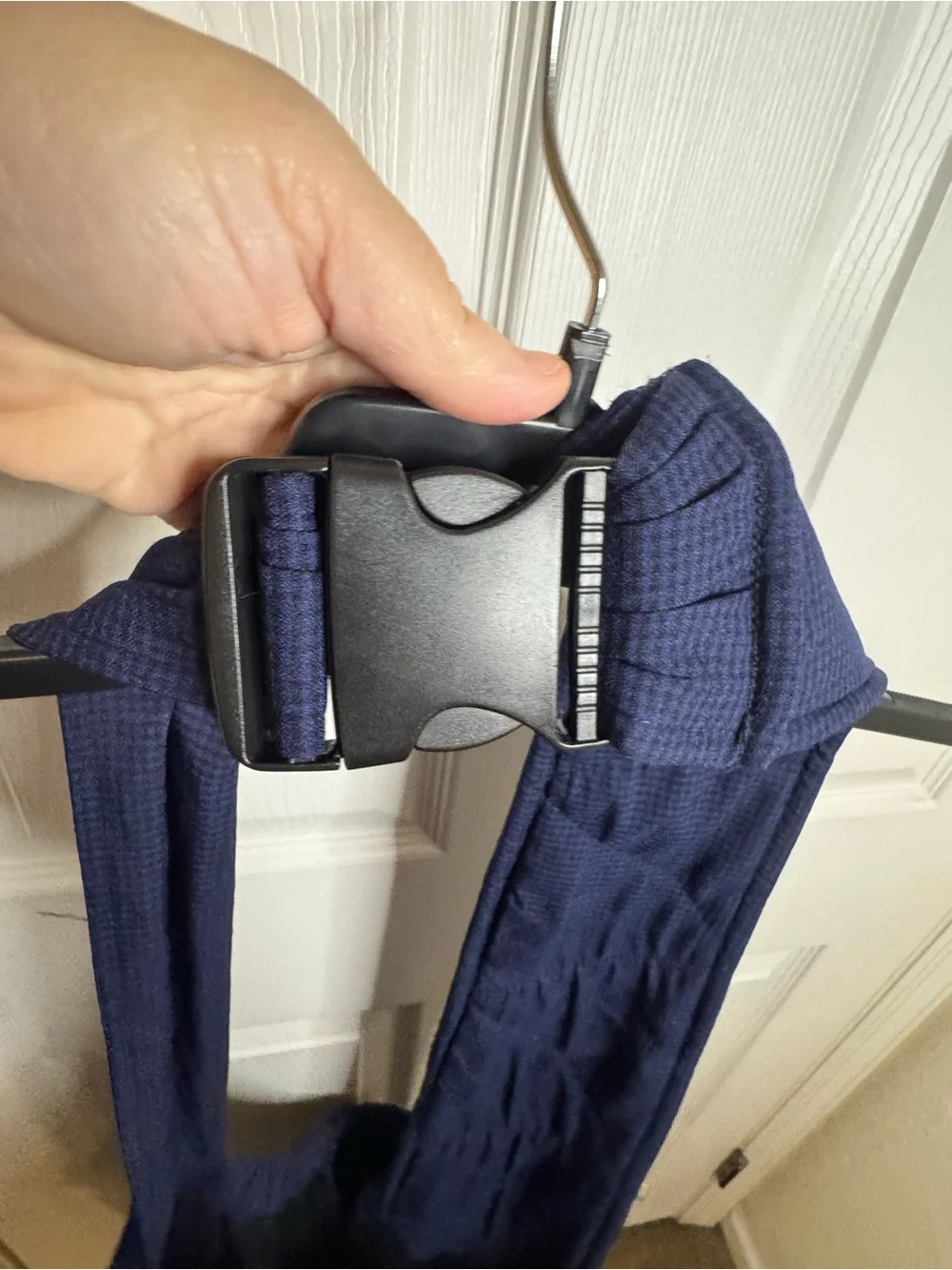 Alfie Quilted Blue Dog Sling Carrier